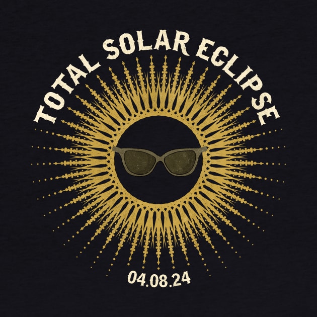 Vintage Total Solar Eclipse 2024 by All-About-Words